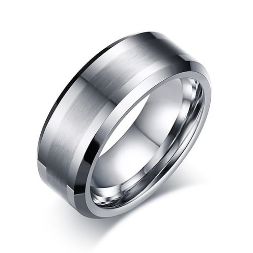 image rt-02 tungsten silver comfort fit band ring