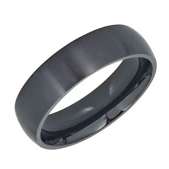 image of the black stainless steel ring
