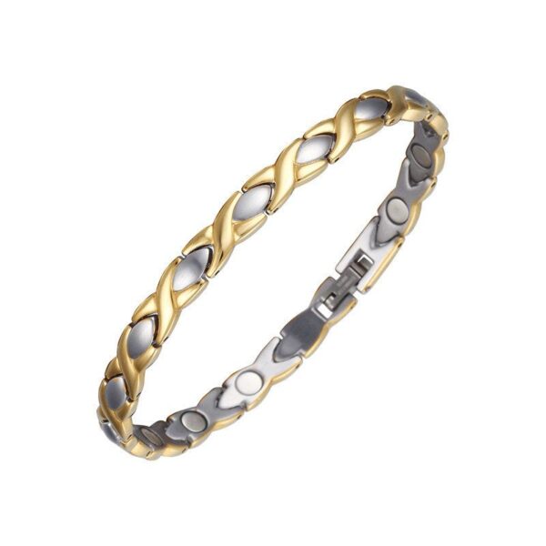 Silver and Gold plated stainless bracelet
