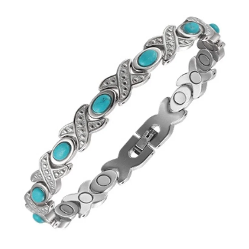 Image of the turquoise stones bracelet - frequency jewelry